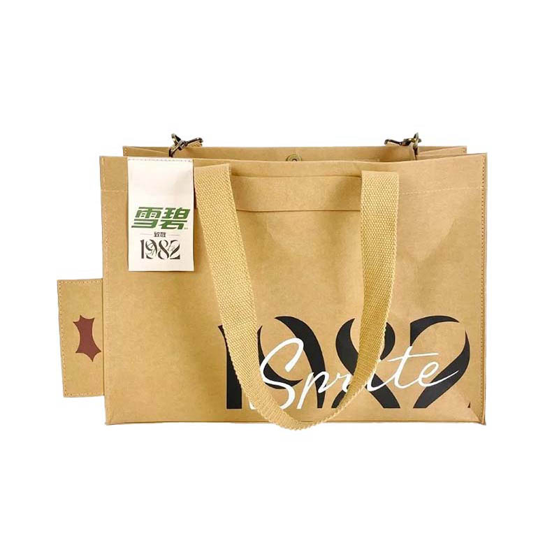 Saco de papel lavável Kraft com alça de ajuste